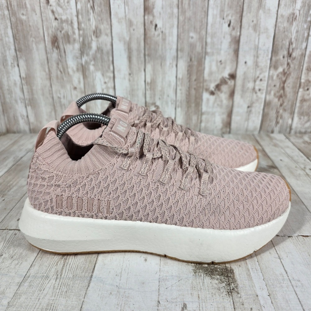 NOBULL Knit Runner Pink Dusty Rose Athletic Training Shoes Womens 9.5 Mens 8